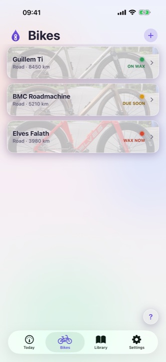 The Bikes list